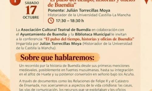 Ciclo de charlas de Otoño en Buendía. 