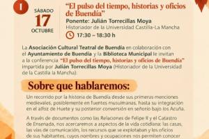 Ciclo de charlas de Otoño en Buendía. "El paso del tiempo, historias y oficiso de Buendía"0